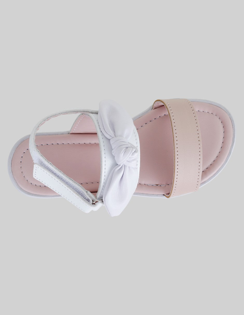 Sandalias Kids  en Piel vegana – Blanco