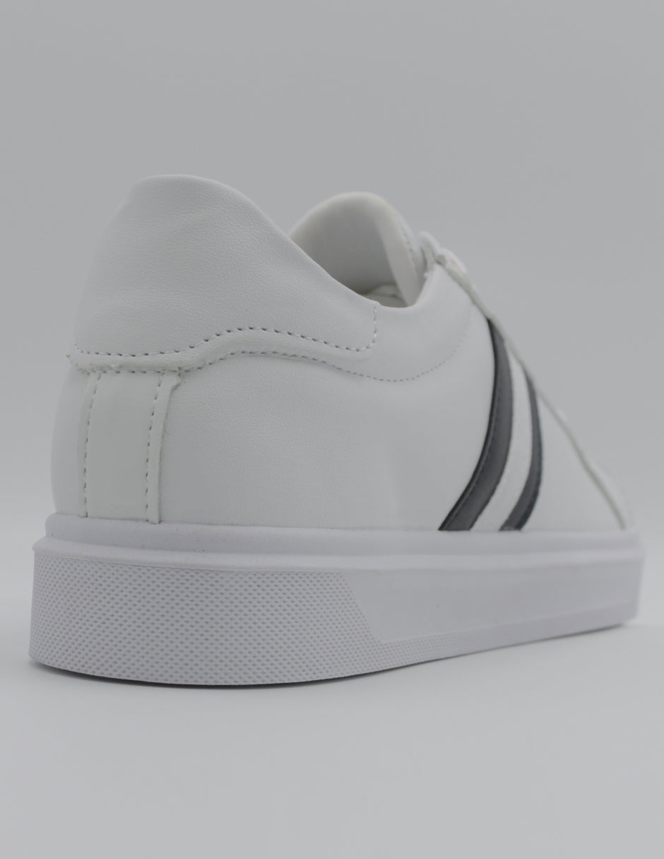 Tenis con cordones Urban en Piel vegana – Blanco