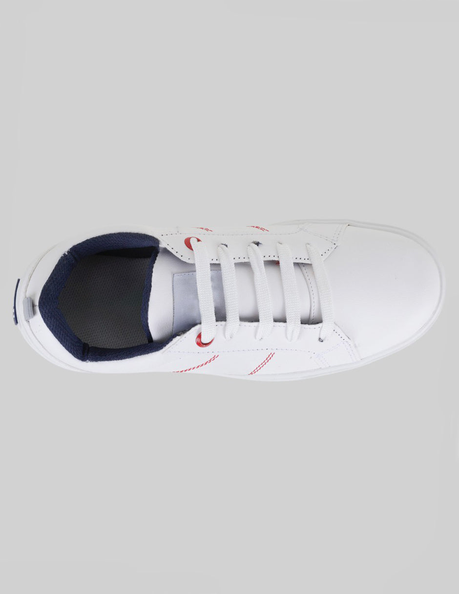 Tenis Kids  en Sintético – Blanco