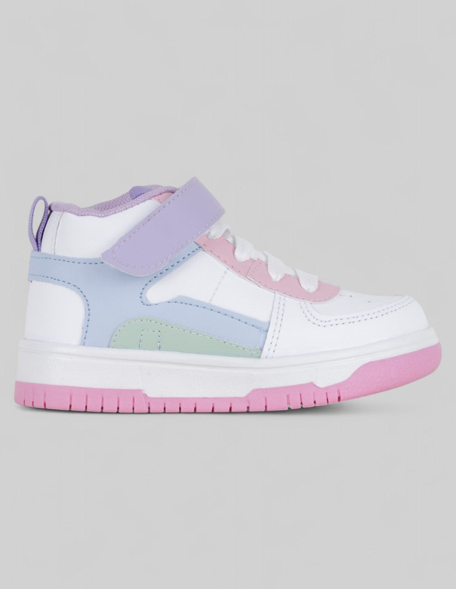 Tenis Kids  en Piel vegana – Multicolor