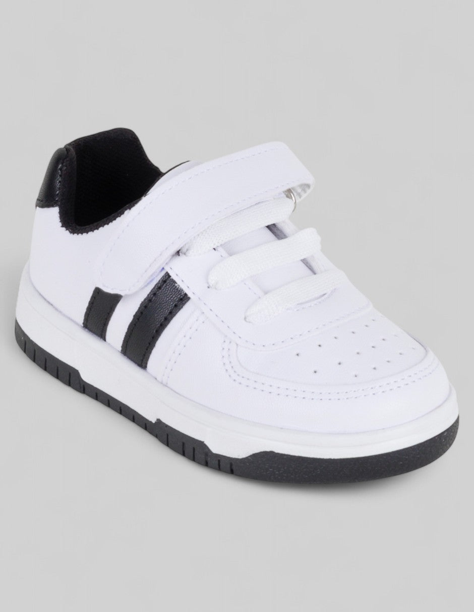 Tenis Kids  en Piel vegana – Blanco
