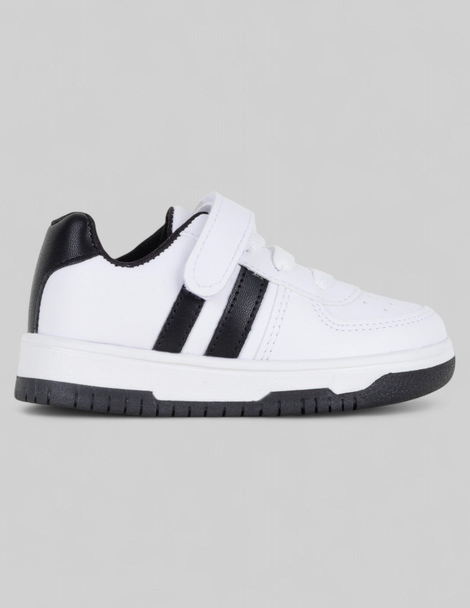 Tenis Kids  en Piel vegana – Blanco