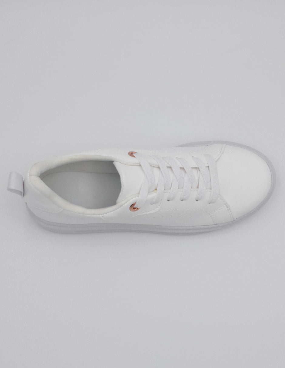 Tenis con cordones Urbany en Sintético – Blanco