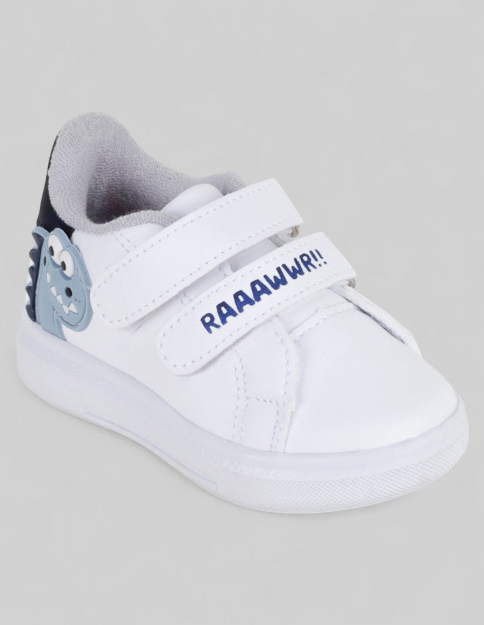 Tenis Kids  en Sintético – Blanco