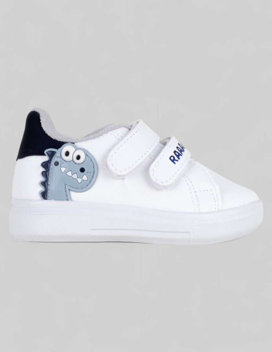 Tenis Kids  en Sintético – Blanco