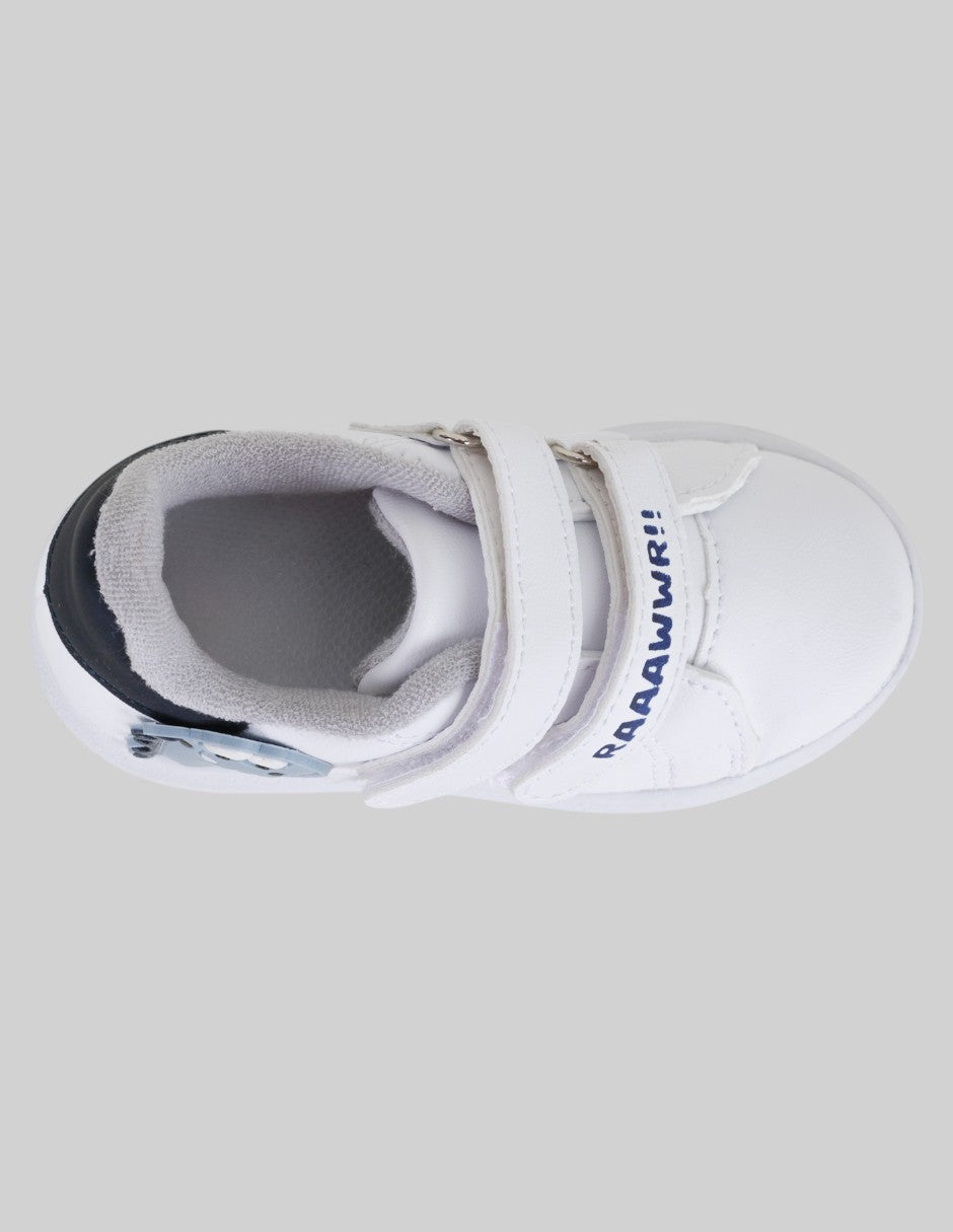 Tenis Kids  en Sintético – Blanco
