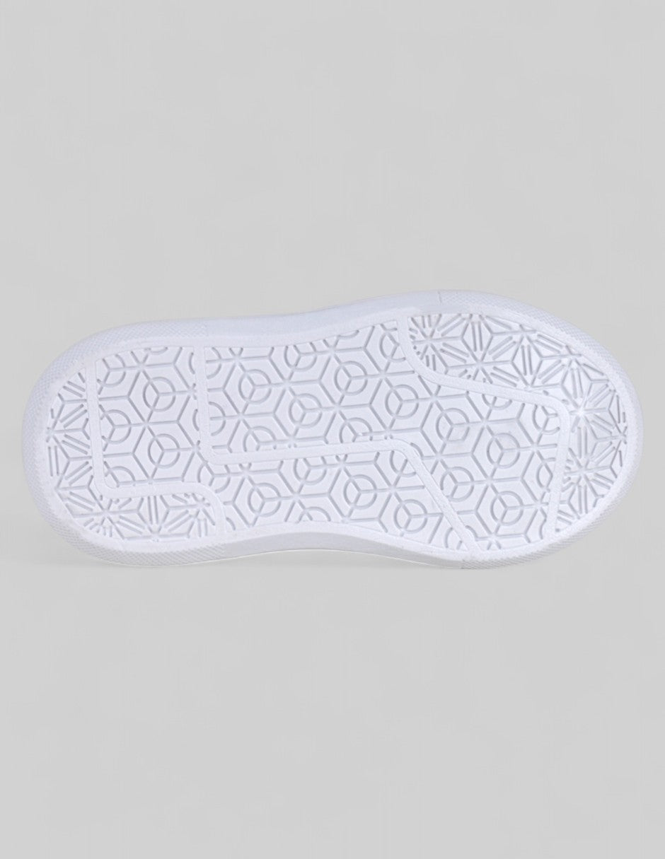 Tenis Kids  en Sintético – Blanco