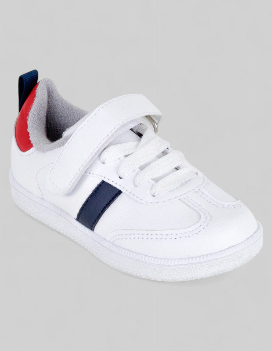 Tenis Kids  en Piel vegana – Blanco