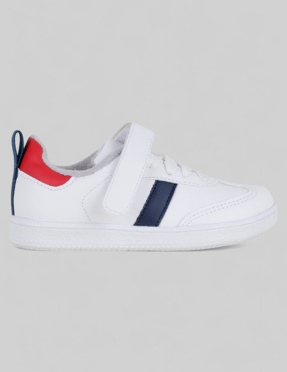 Tenis Kids  en Piel vegana – Blanco