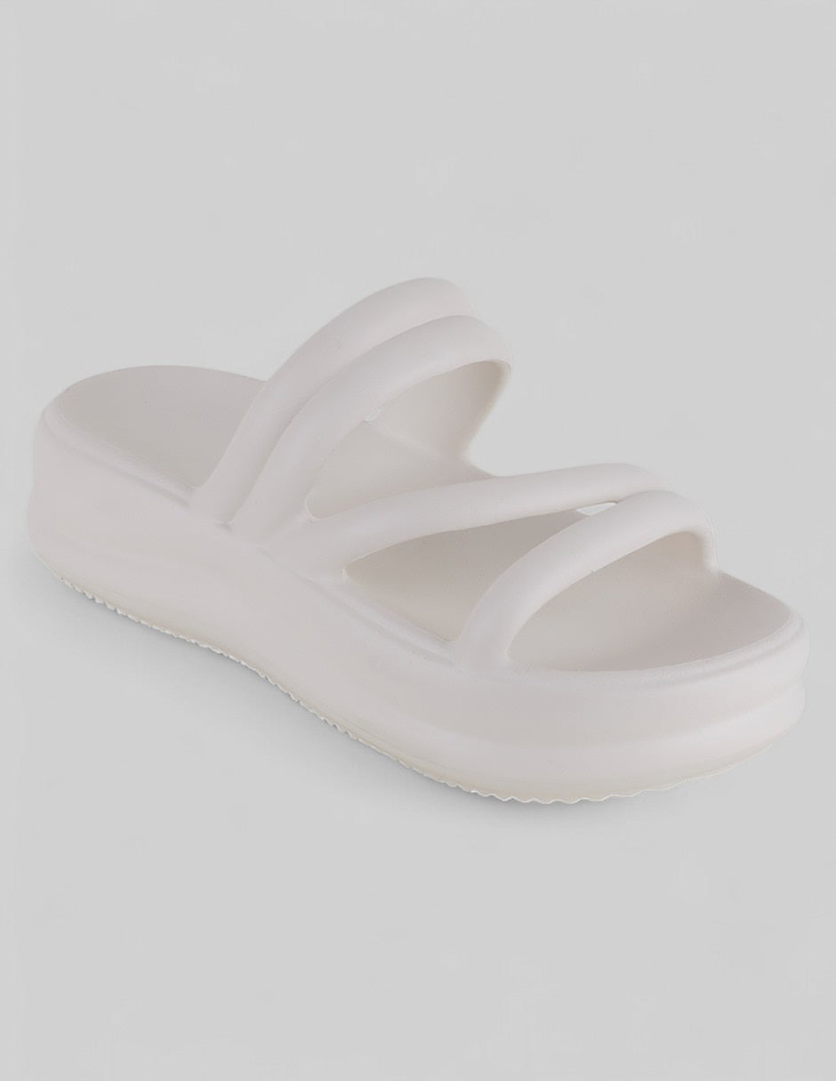 Sandalias clásicas Exterior Sintético Color Blanco Para Mujer De RBBASICS