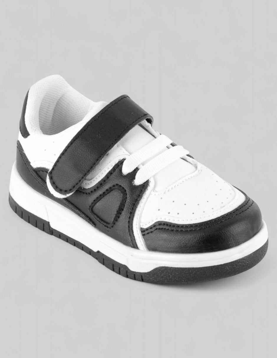 Tenis Kids  en Piel vegana – Negro