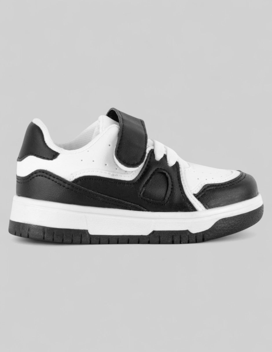 Tenis Kids  en Piel vegana – Negro
