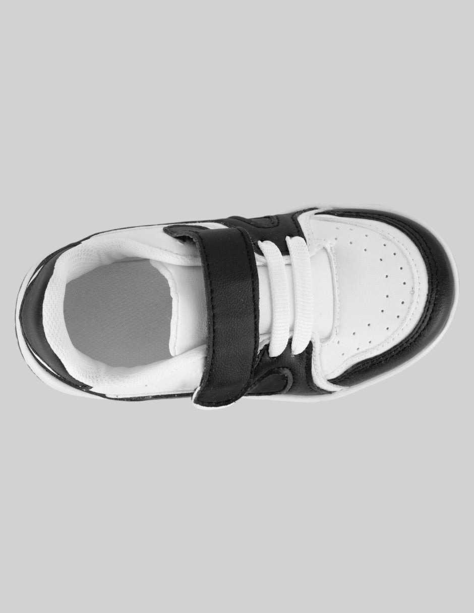 Tenis Kids  en Piel vegana – Negro