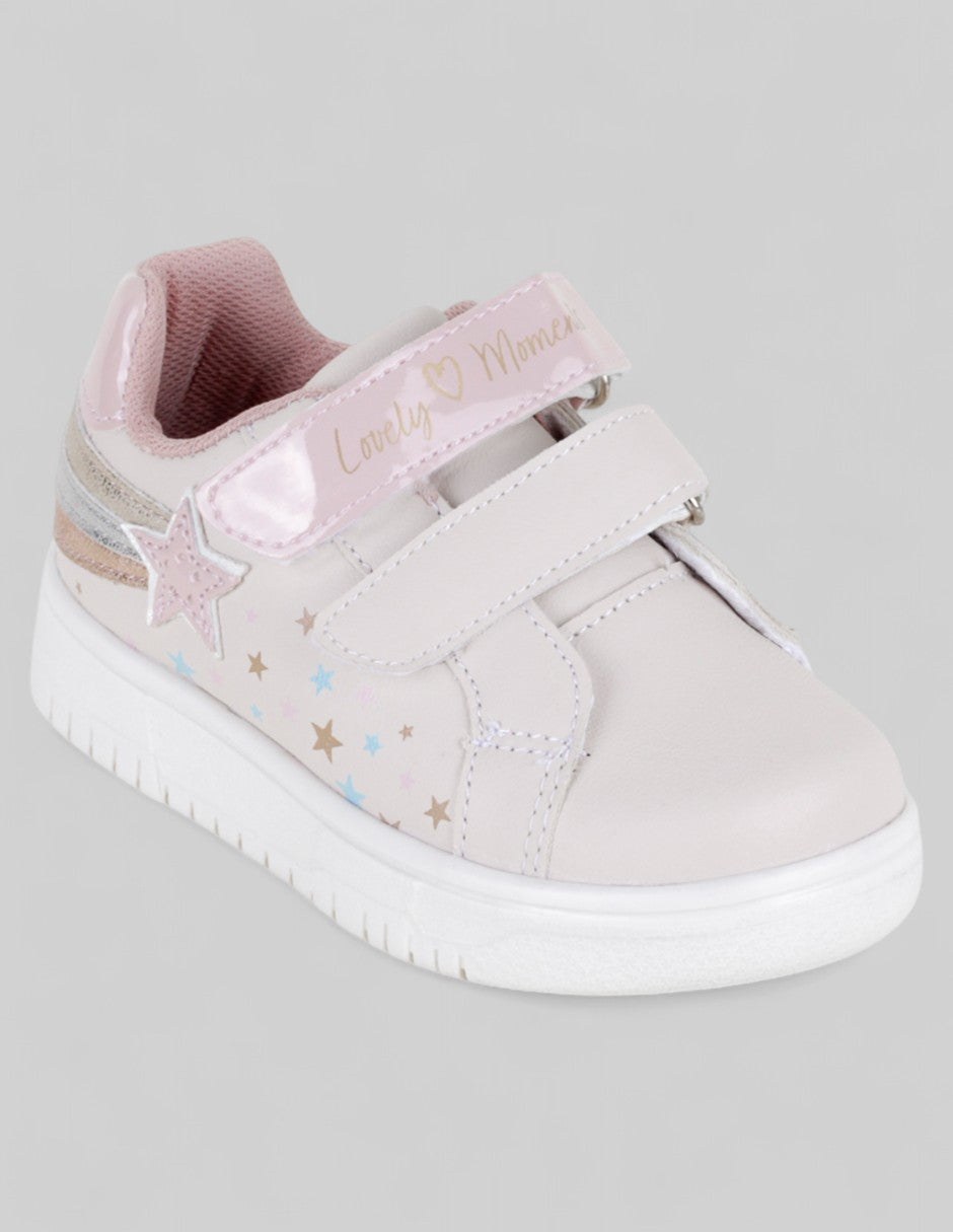 Tenis Kids  en Sintético – Beige