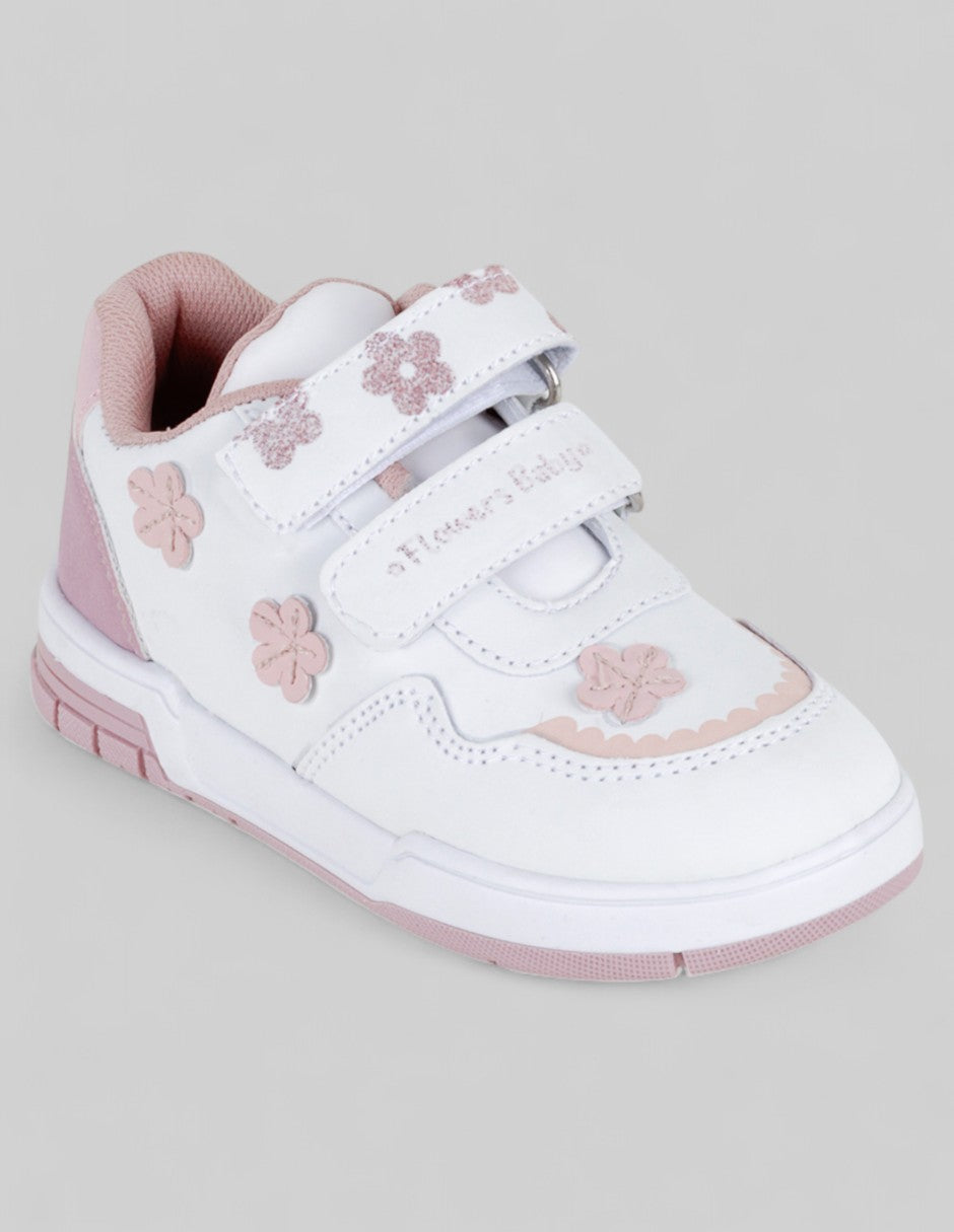 Tenis Kids  en Sintético – Blanco