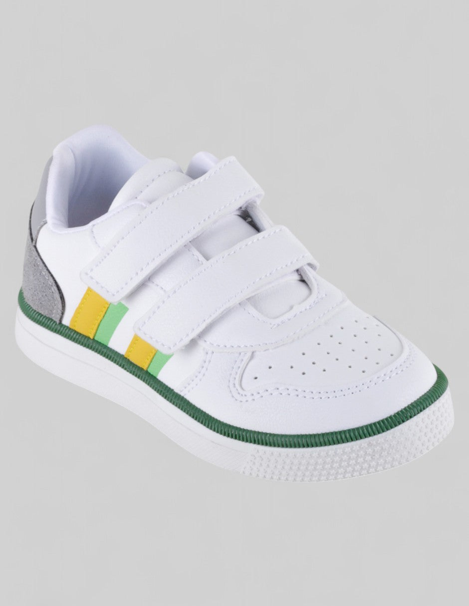 Tenis Kids  en Piel vegana – Blanco