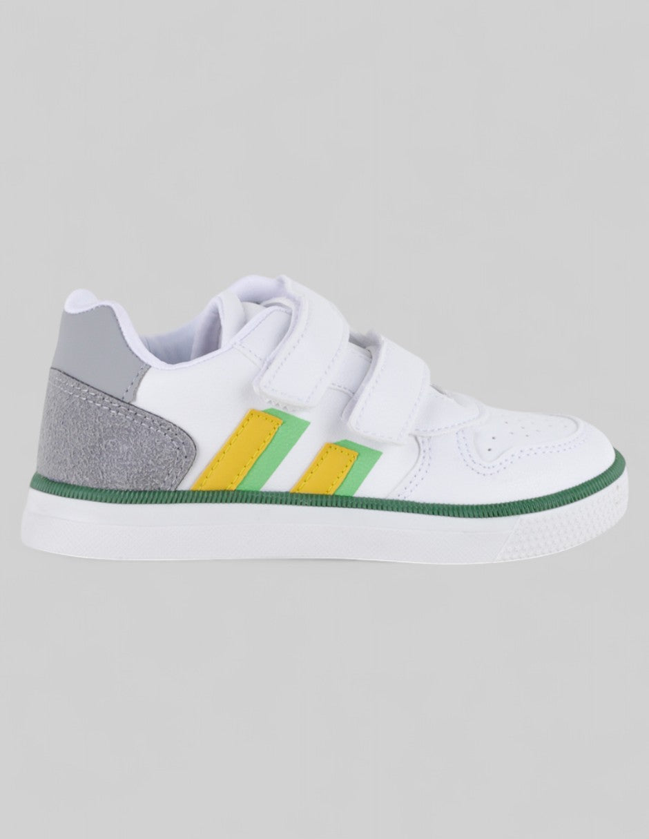 Tenis Kids  en Piel vegana – Blanco