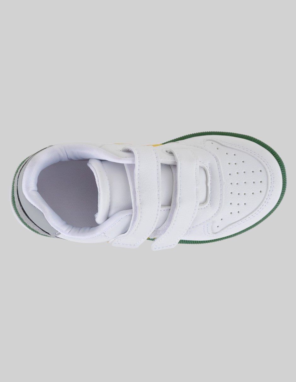 Tenis Kids  en Piel vegana – Blanco