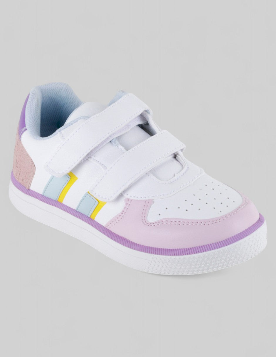 Tenis Kids  en Piel vegana – Multicolor