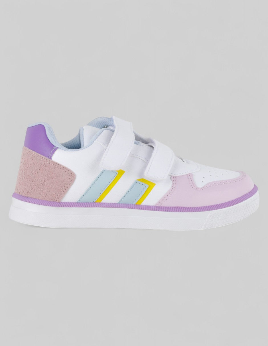 Tenis Kids  en Piel vegana – Multicolor