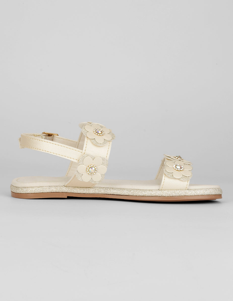 Sandalias Kids en Sintético – Latte