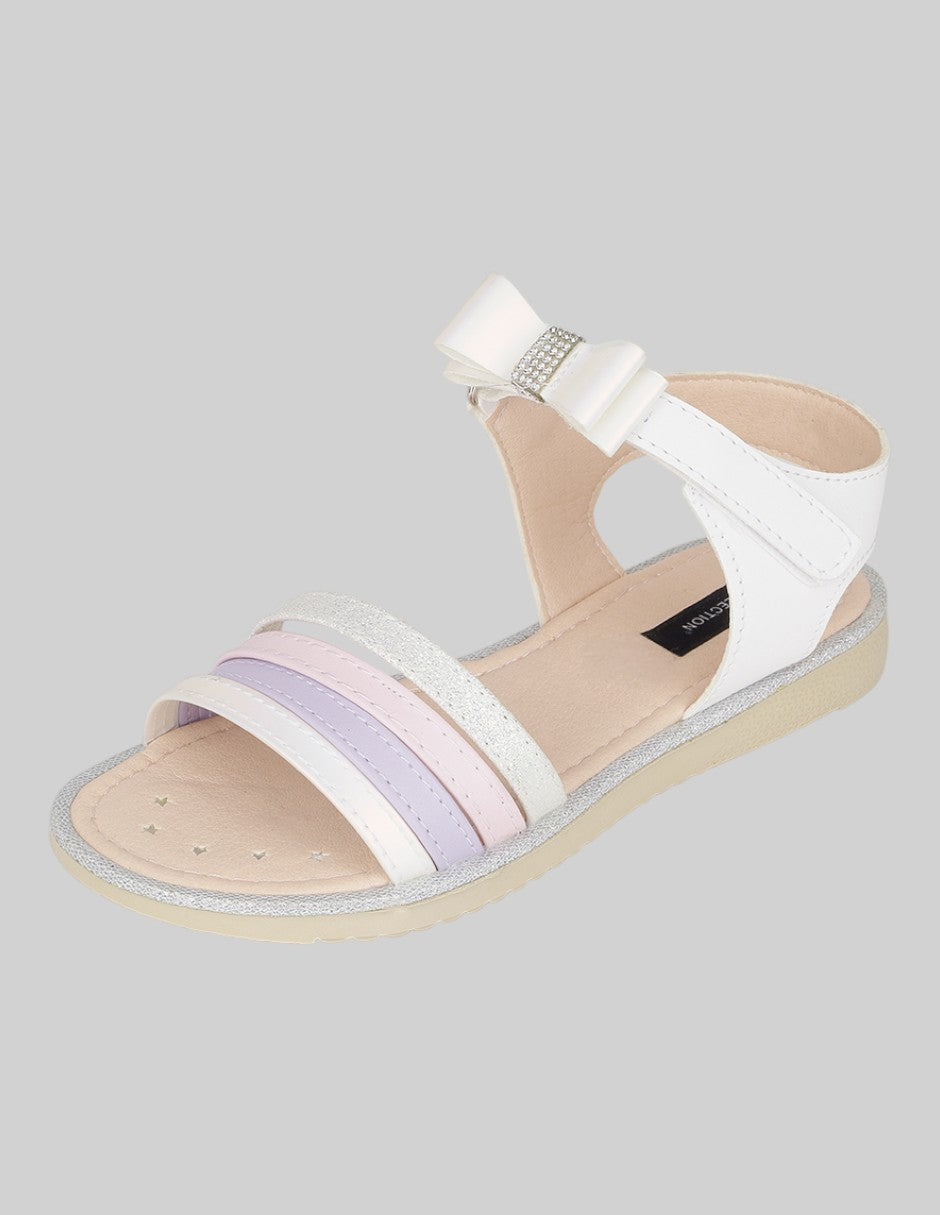 Sandalias Kids en Piel vegana – Blancos