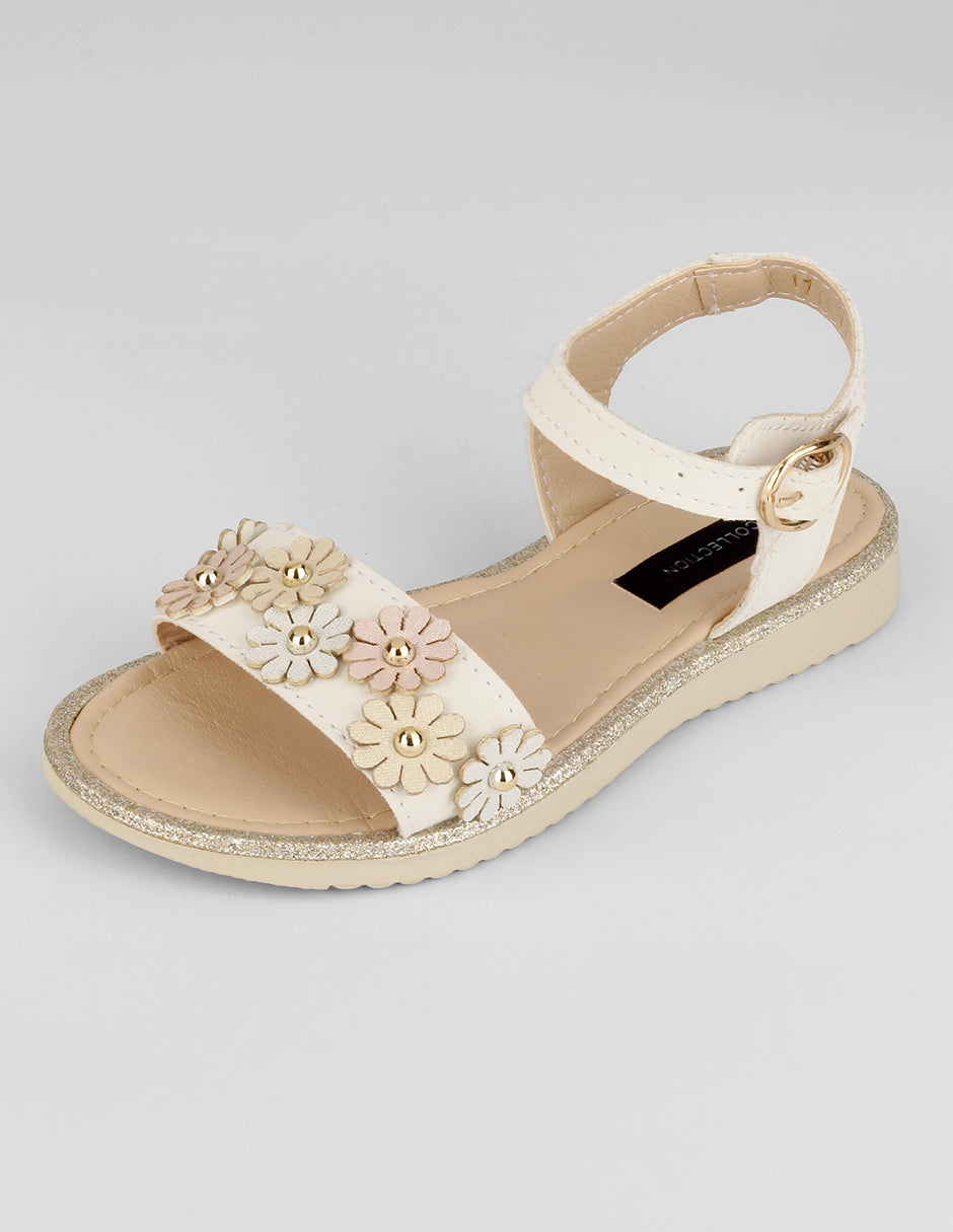 Sandalias Kids en Piel vegana – Beige