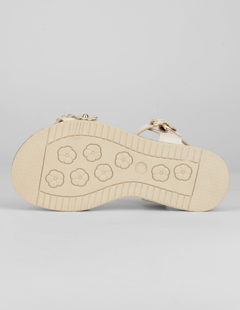 Sandalias Kids en Piel vegana – Beige