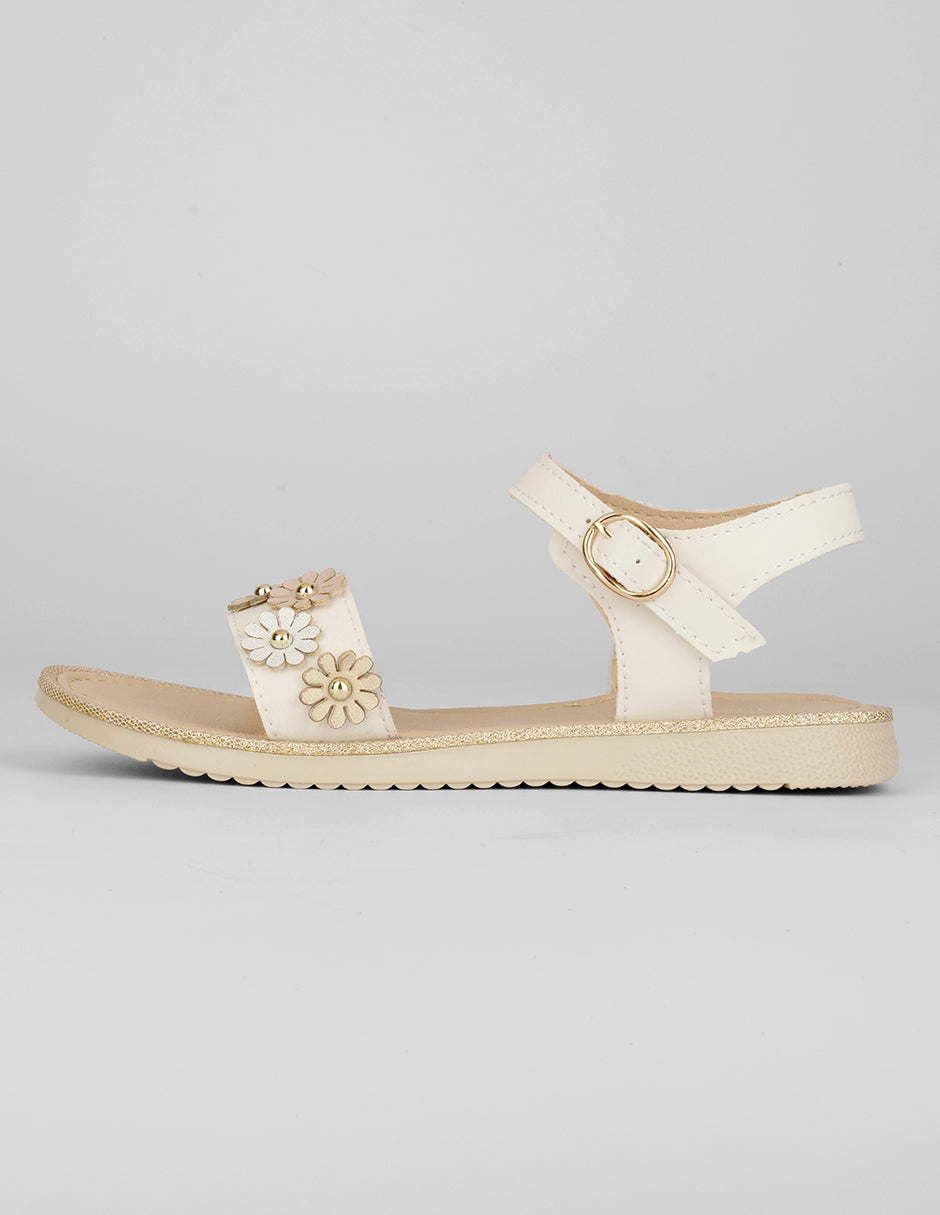 Sandalias Kids en Piel vegana – Beige