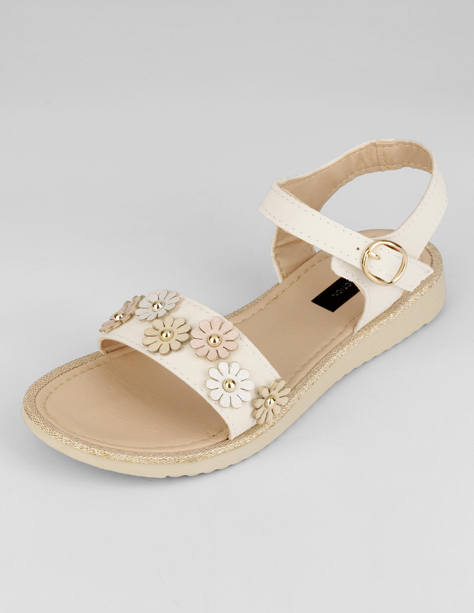 Sandalias Kids en Piel vegana – Beige