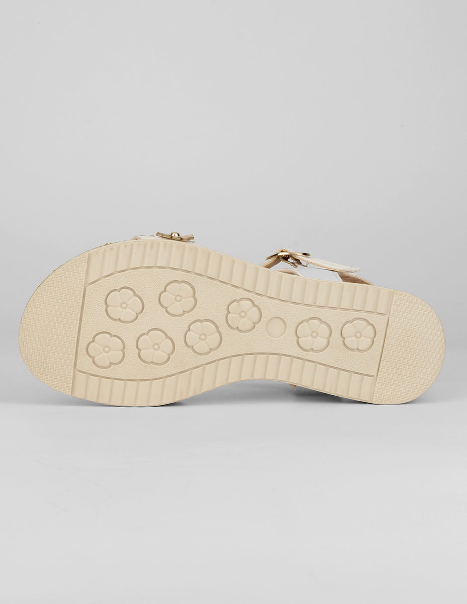 Sandalias Kids en Piel vegana – Beige