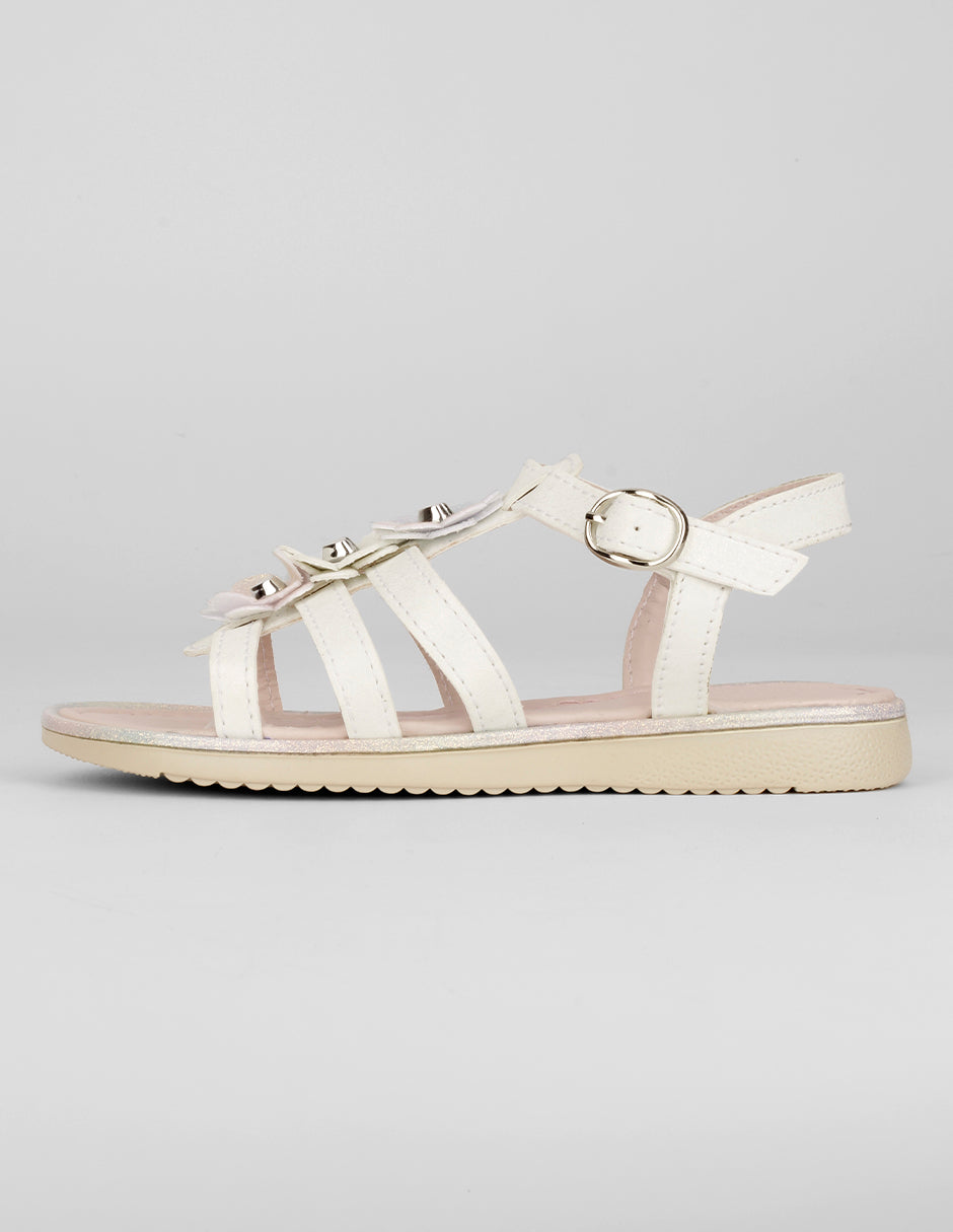 Sandalias Kids en Sintético – Blanco