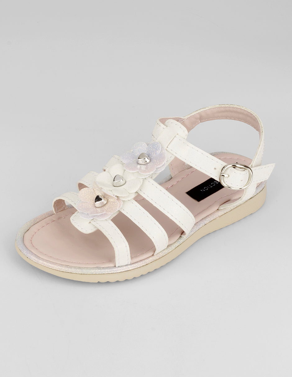 Sandalias Kids en Sintético – Blanco