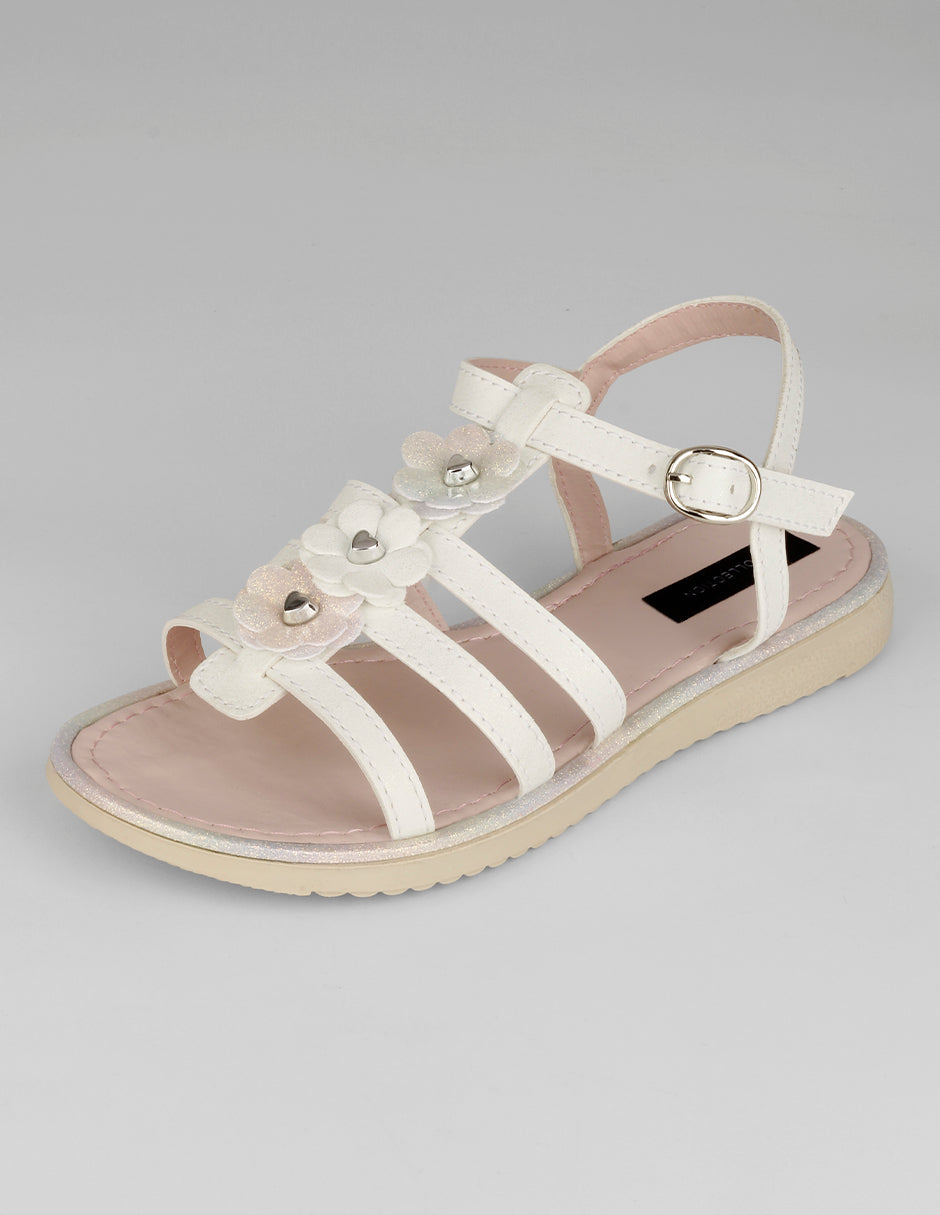 Sandalias Kids en Sintético – Blanco