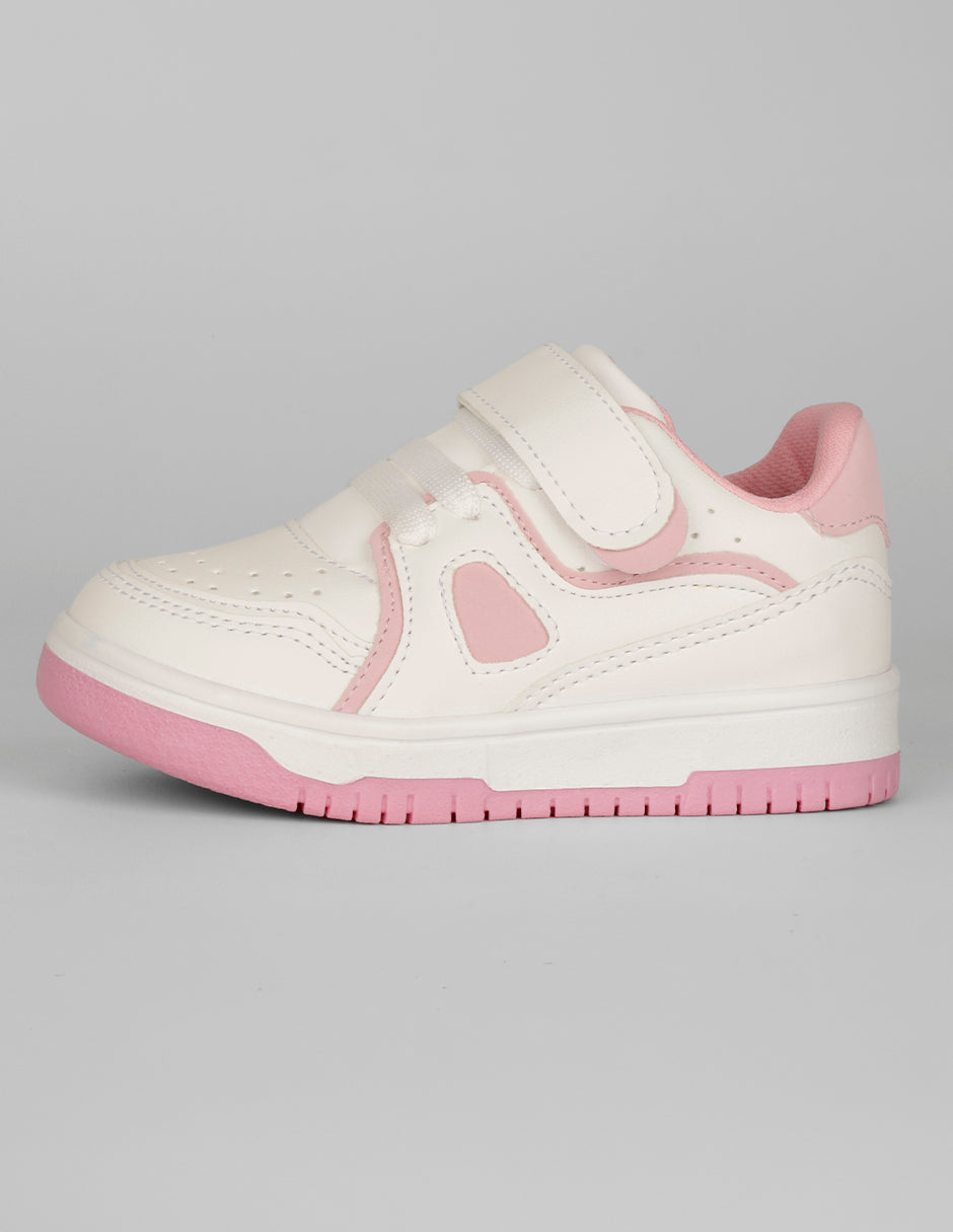 Tenis Kids en Piel vegana – Blanco