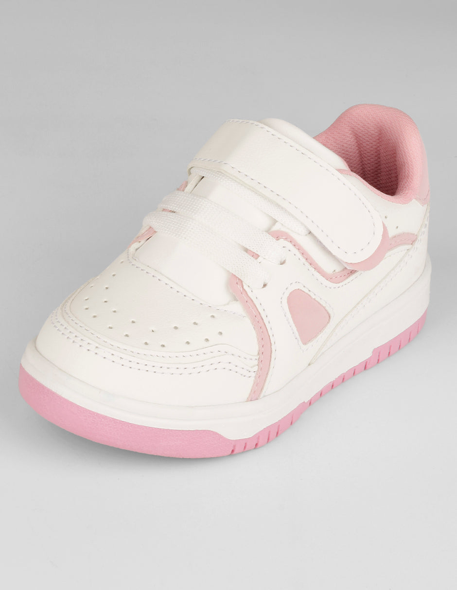 Tenis Kids en Piel vegana – Blanco