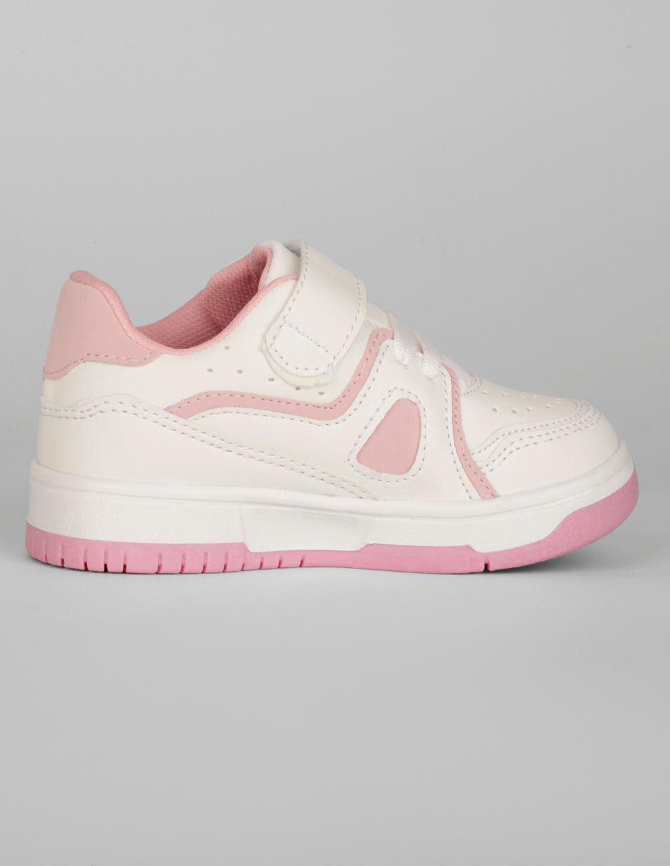 Tenis Kids en Piel vegana – Blanco