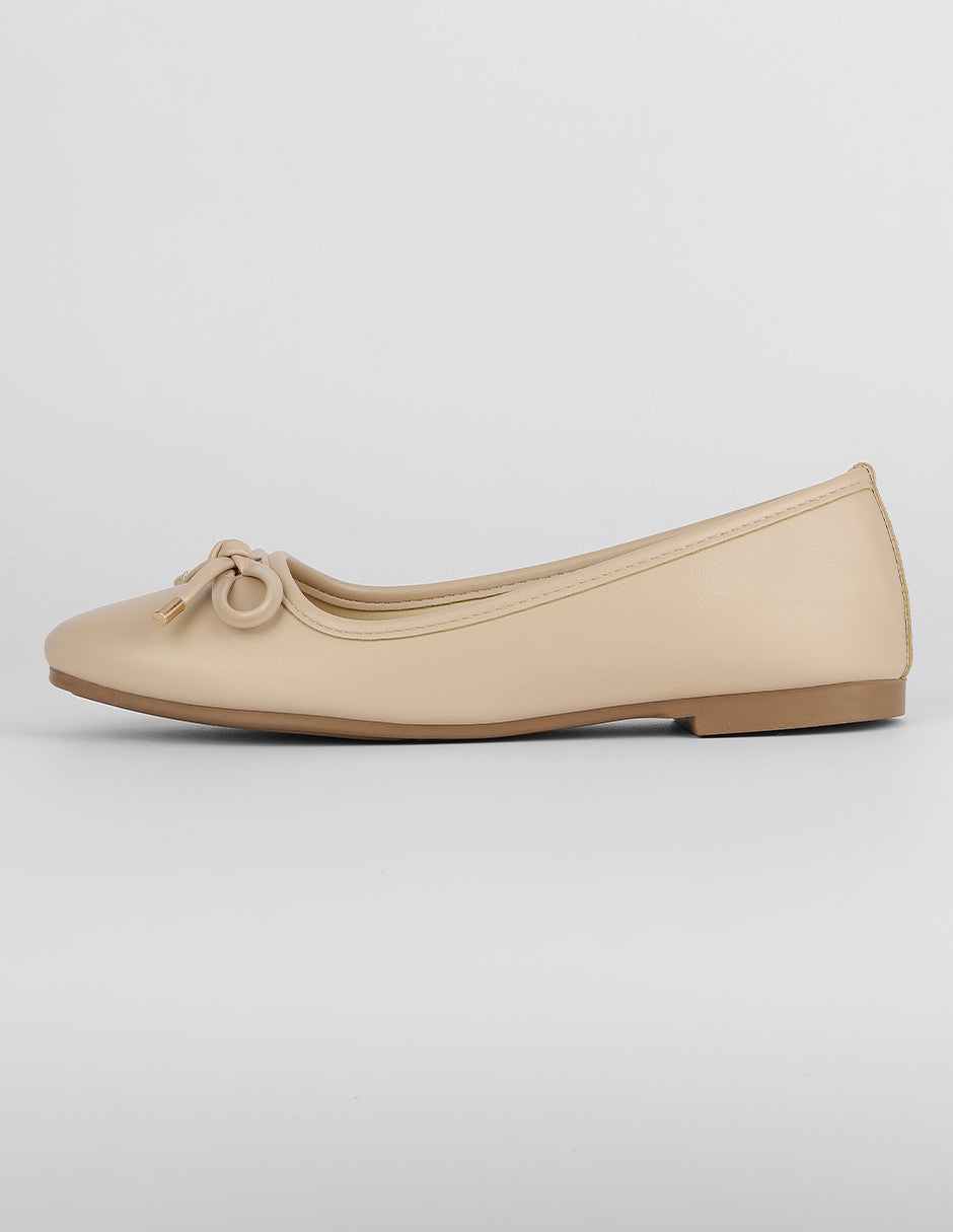 Flats clásicas Exterior Sintético Color Beige Para Mujer De RBBASICS