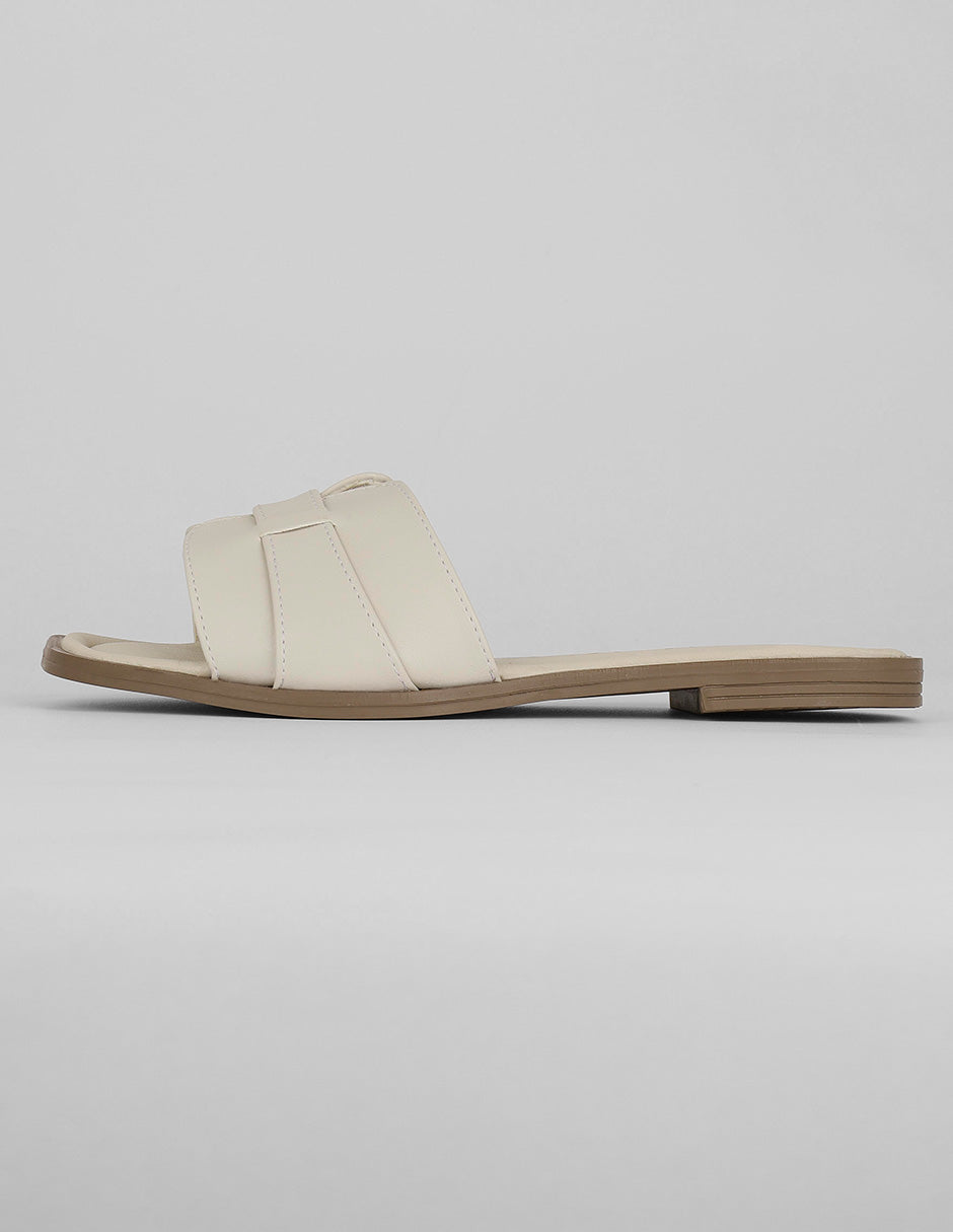 Sandalias de piso Exterior Piel vegana Color Late Para Mujer De RBBASICS