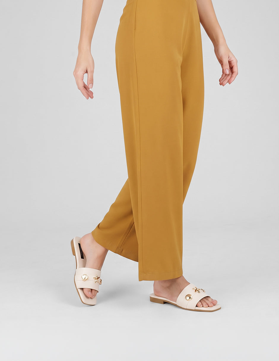 Sandalias de piso Soft en Piel vegana – Blanco