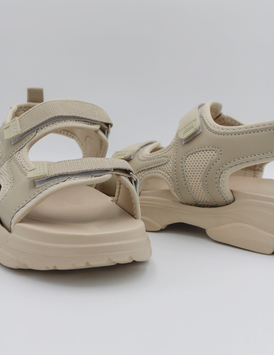 Sandalias con plataforma Walky en Piel vegana – Beige