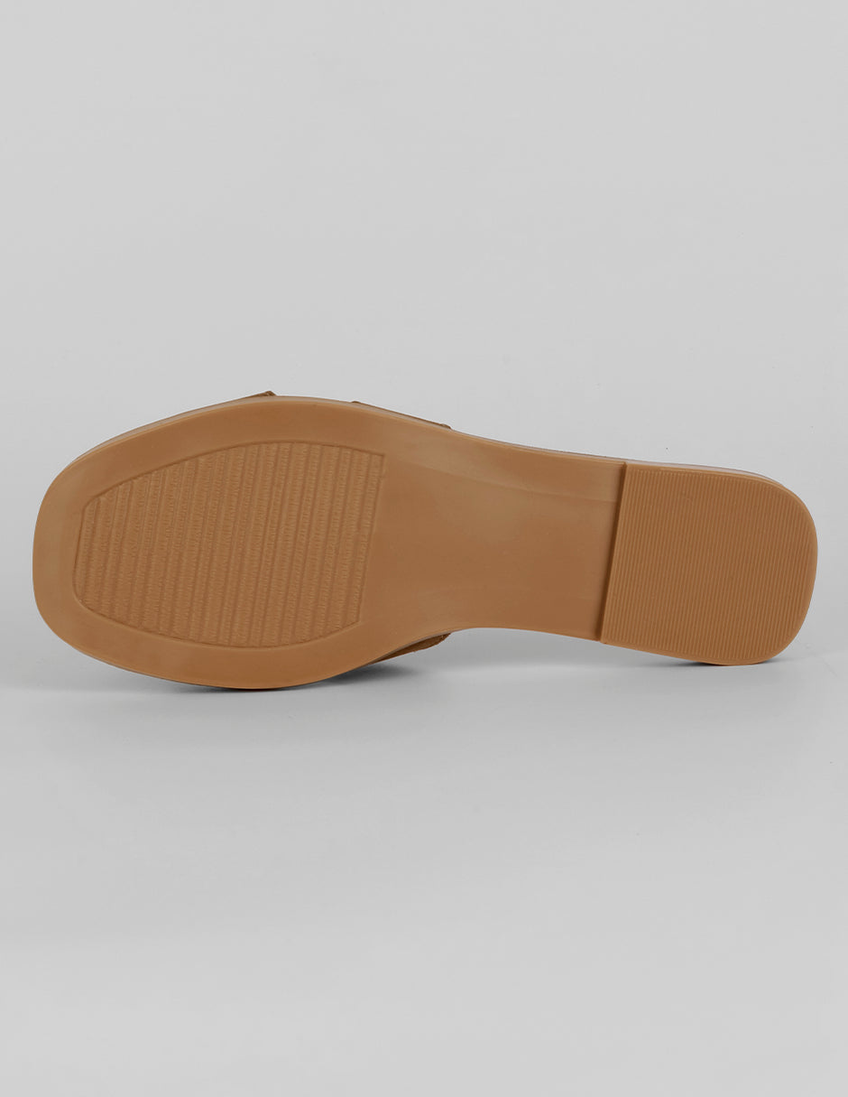 Sandalias de piso Soft en Textil – Café