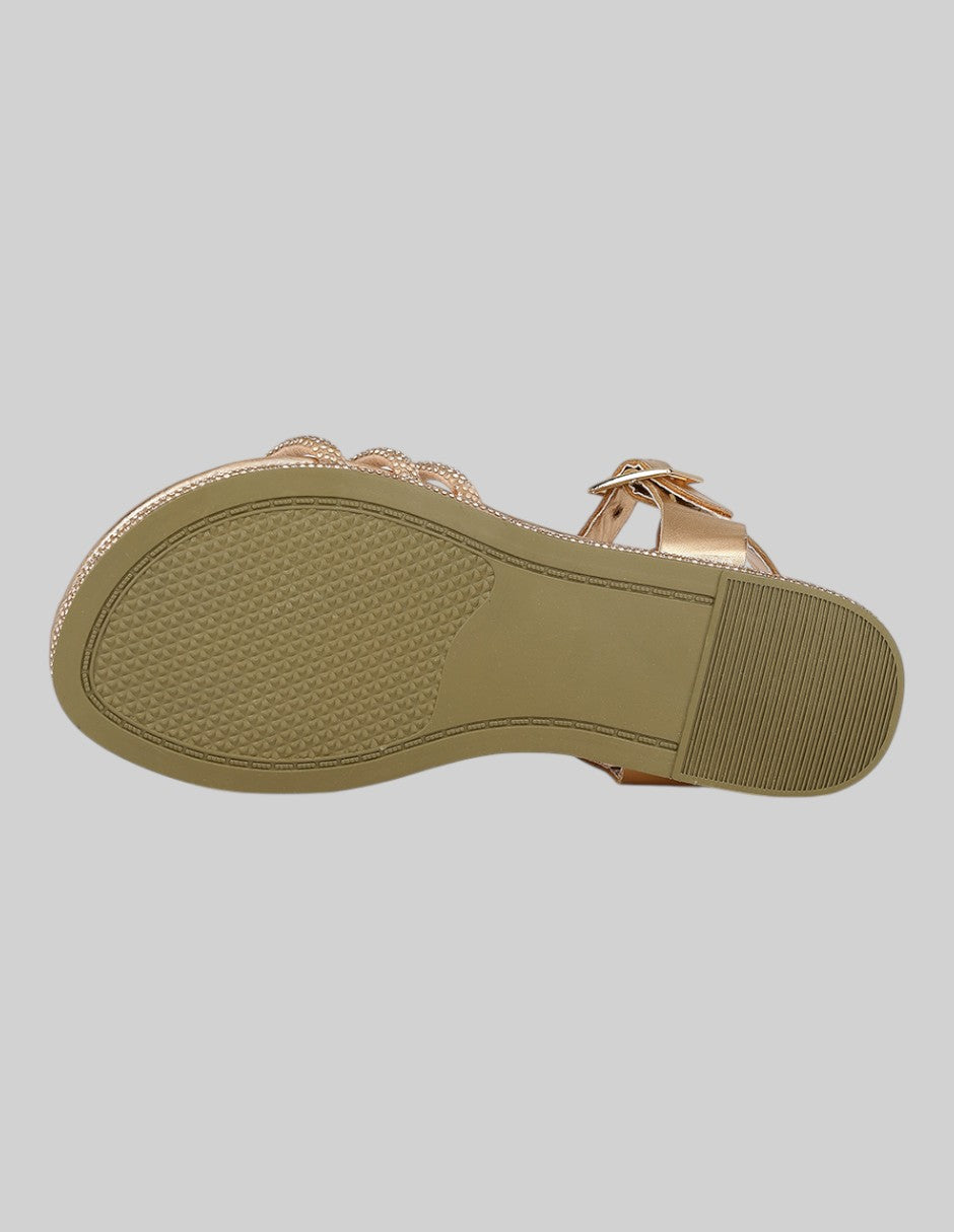 Sandalias Kids en Sintético – Dorados
