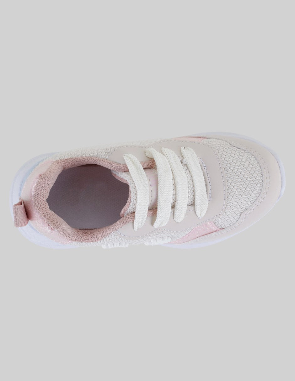 Tenis Kids  en Textil – Beige
