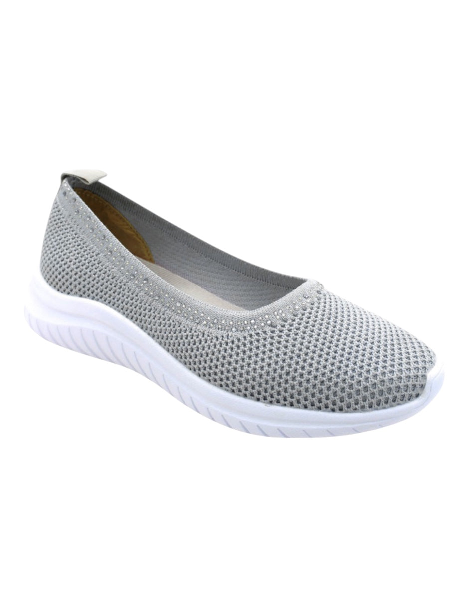 Zapatos de confort Exterior Textil Color Gris Para Mujer De RBBASICS