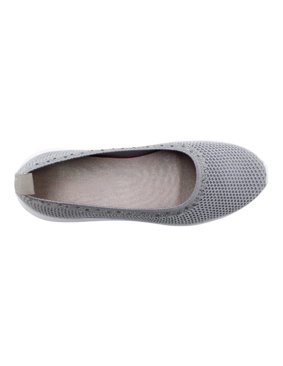 Zapatos de confort en Textil – Gris