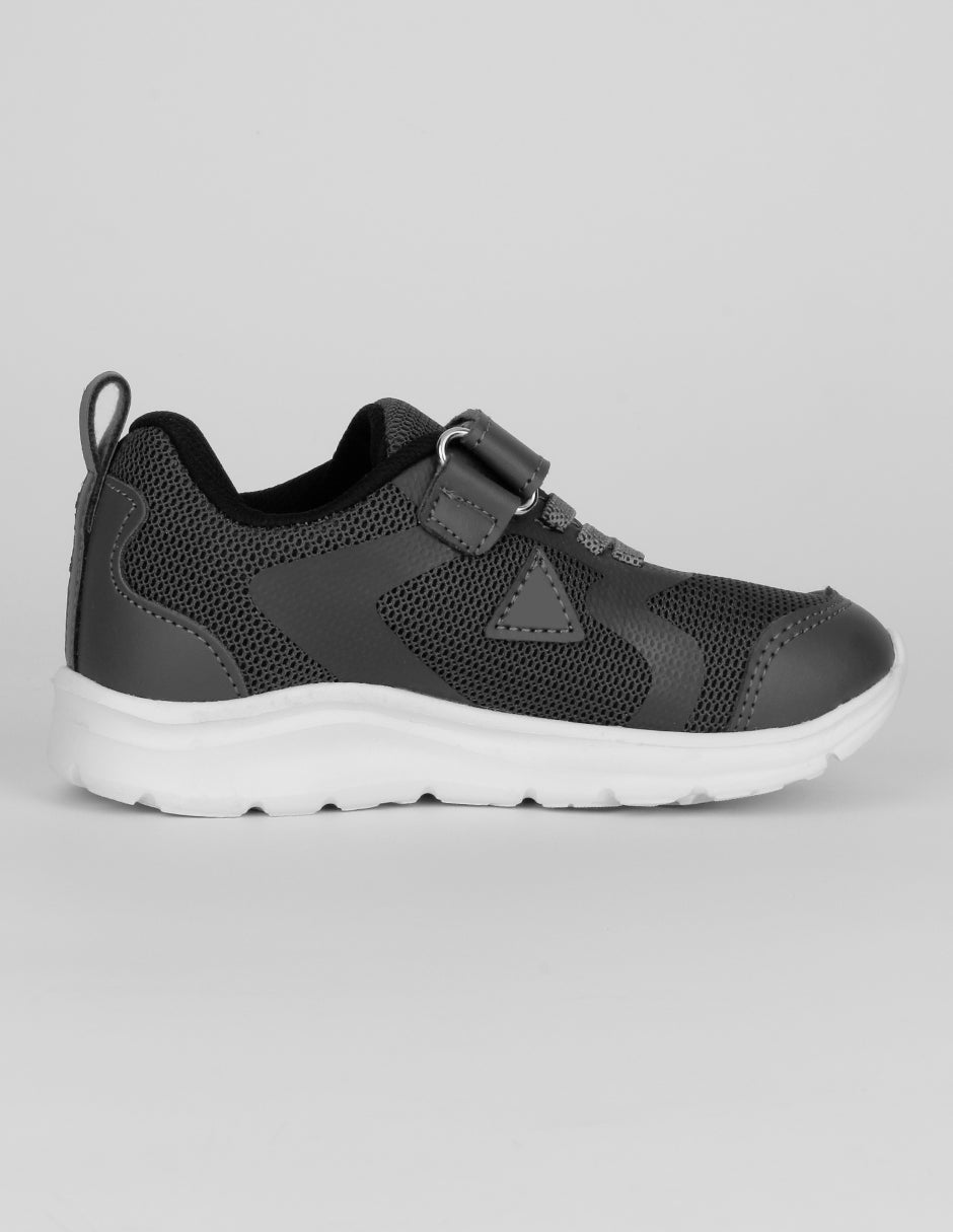 Tenis Kids en Textil – Gris