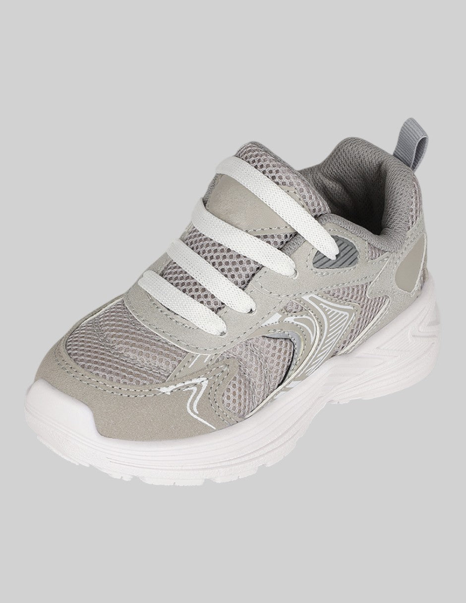 Tenis Kids en Textil – Grises