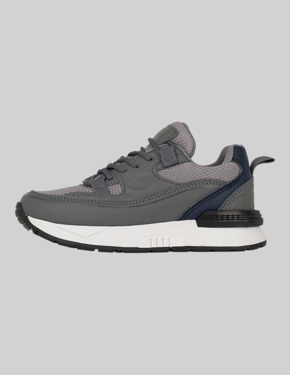 Tenis Exterior Textil Color Gris Para Niño De RBCOLLECTION