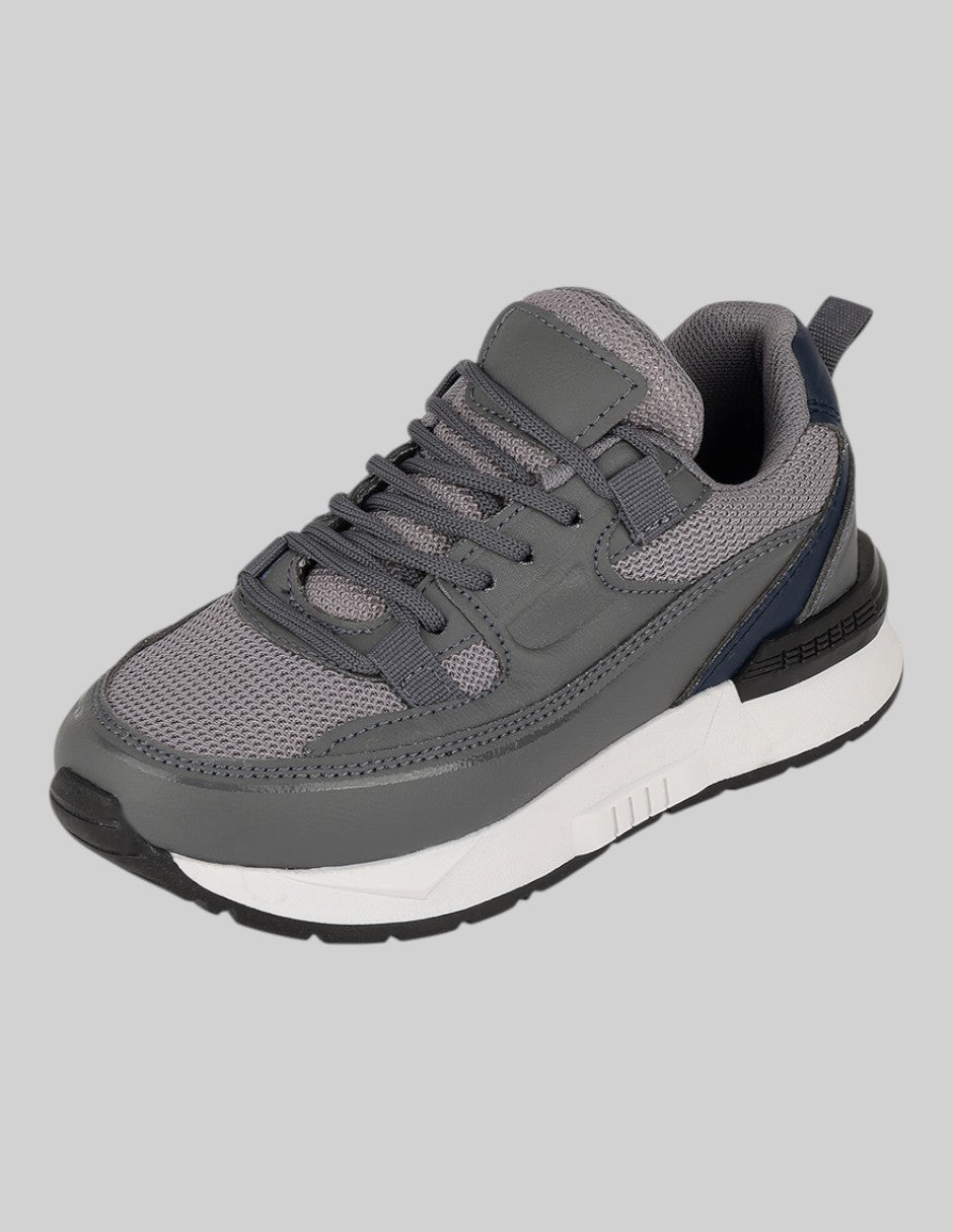 Tenis Kids en Textil – Grises